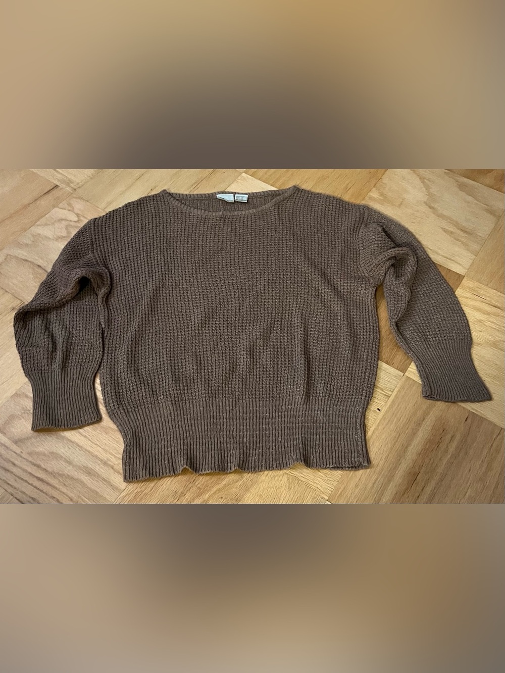 Vintage 1970s Liz Claiborne 100% Silk Brown Long Sleeved Sweater